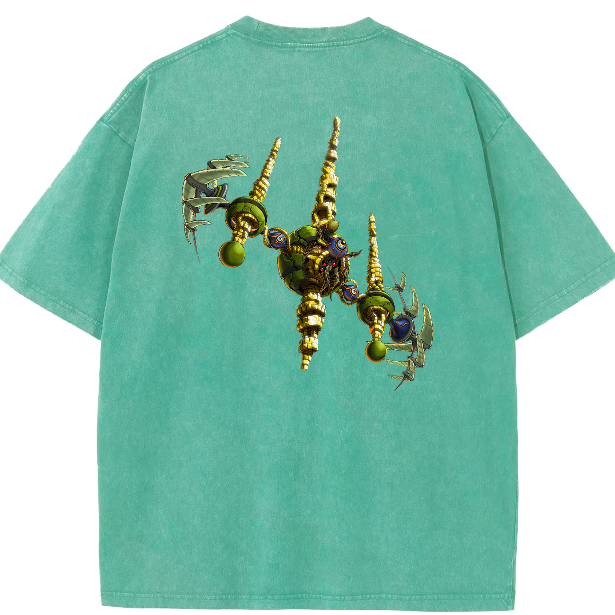 （画像用） 遊☆戯☆王 Yu-Gi-Oh! 綿100% ヴィンテージ風 半袖Tシャツ（背面プリント）